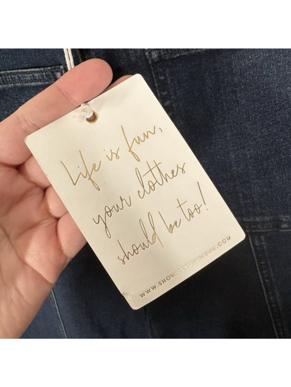 Show Me Your Mumu Women 26 Thunder Wash High Rise Ashbury Wide Leg Jeans NWT - Picture 8 of 9